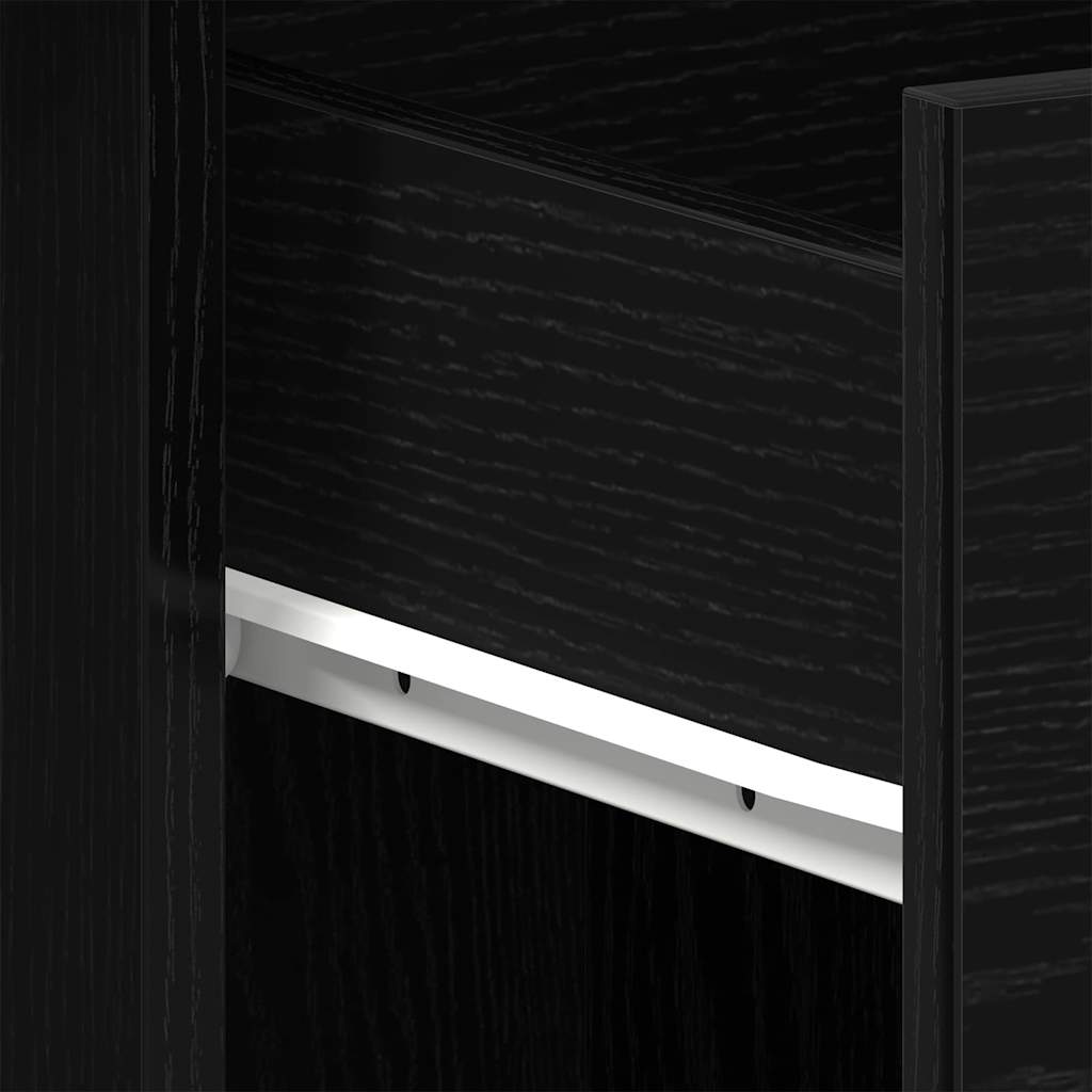 Stol s ladicama Crni hrast 100 x 50 x 76 cm Konstruirano drvo