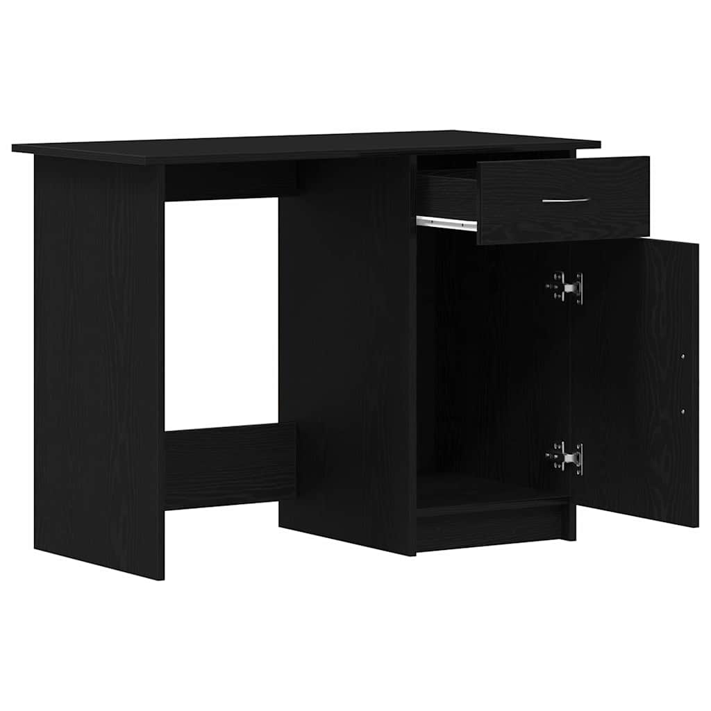 Stol s ladicama Crni hrast 100 x 50 x 76 cm Konstruirano drvo