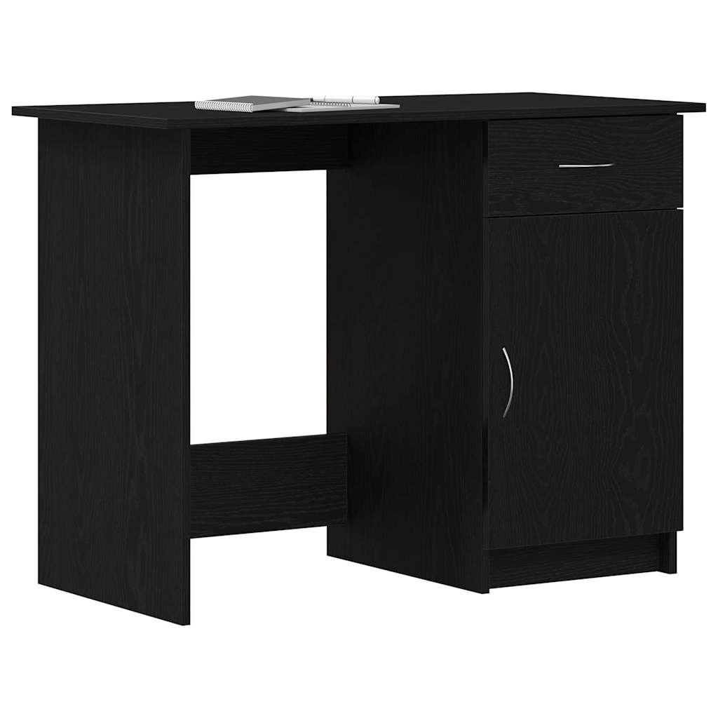 Stol s ladicama Crni hrast 100 x 50 x 76 cm Konstruirano drvo