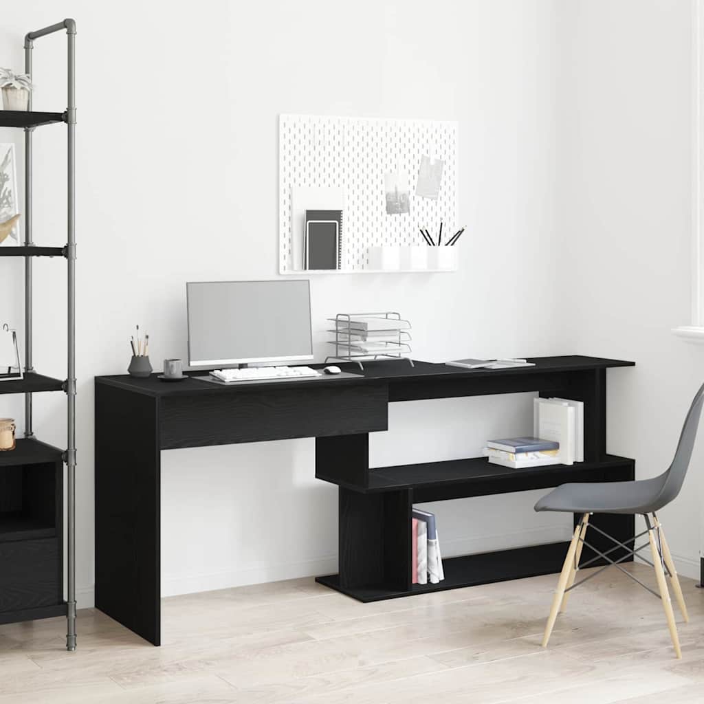 Stol Crni hrast 200 x 50 x 76 cm Konstruirano drvo