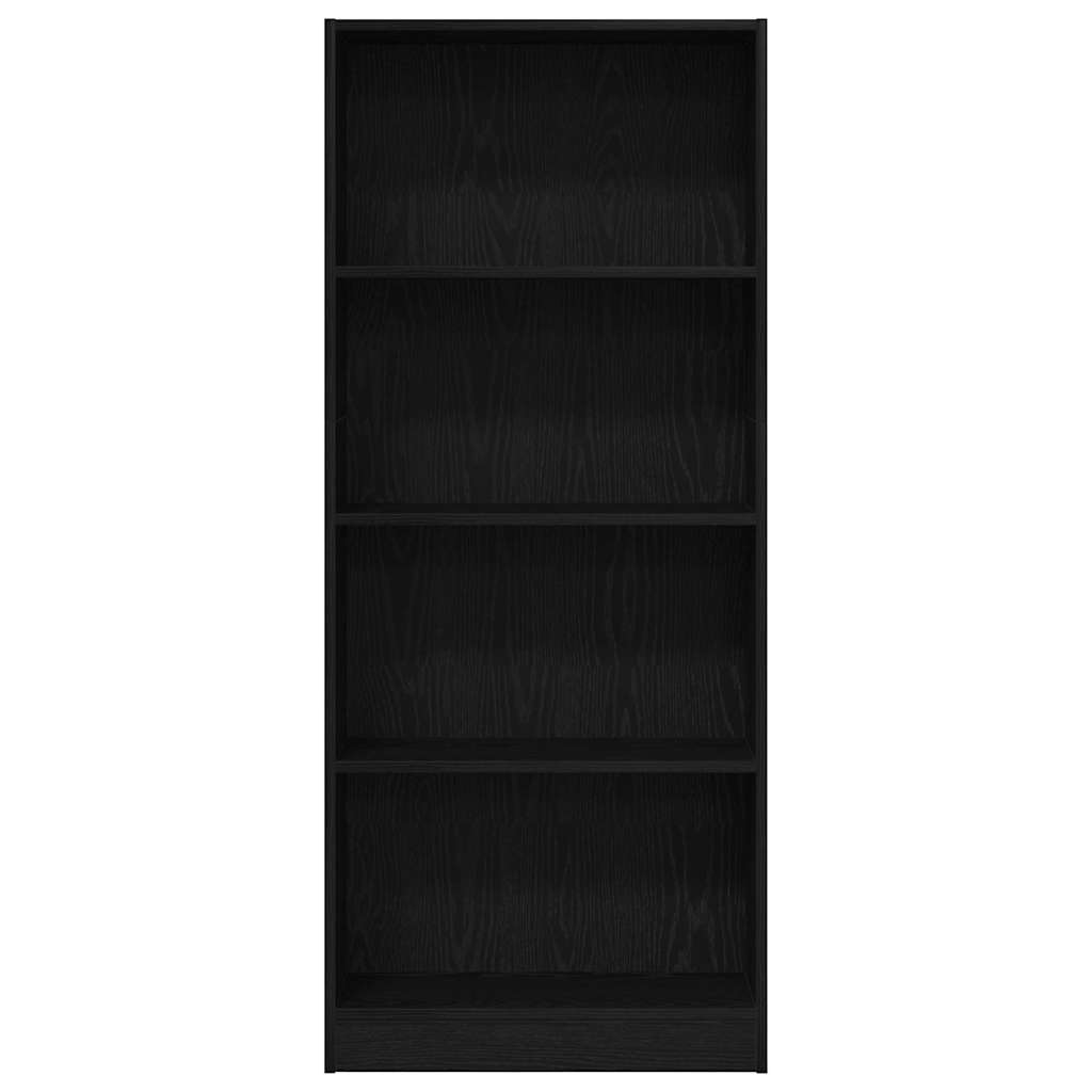 Polica Crni hrast 60 x 24 x 143 cm Konstruirano drvo