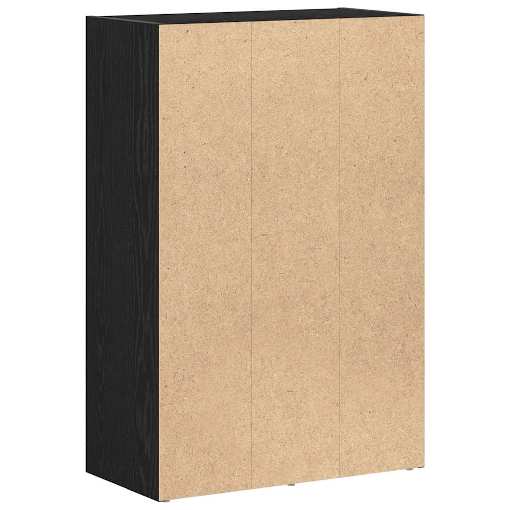Ormar za knjige/Pregrada za sobu crni hrast 60,5 x 30 x 90 cm inženjerski drvo