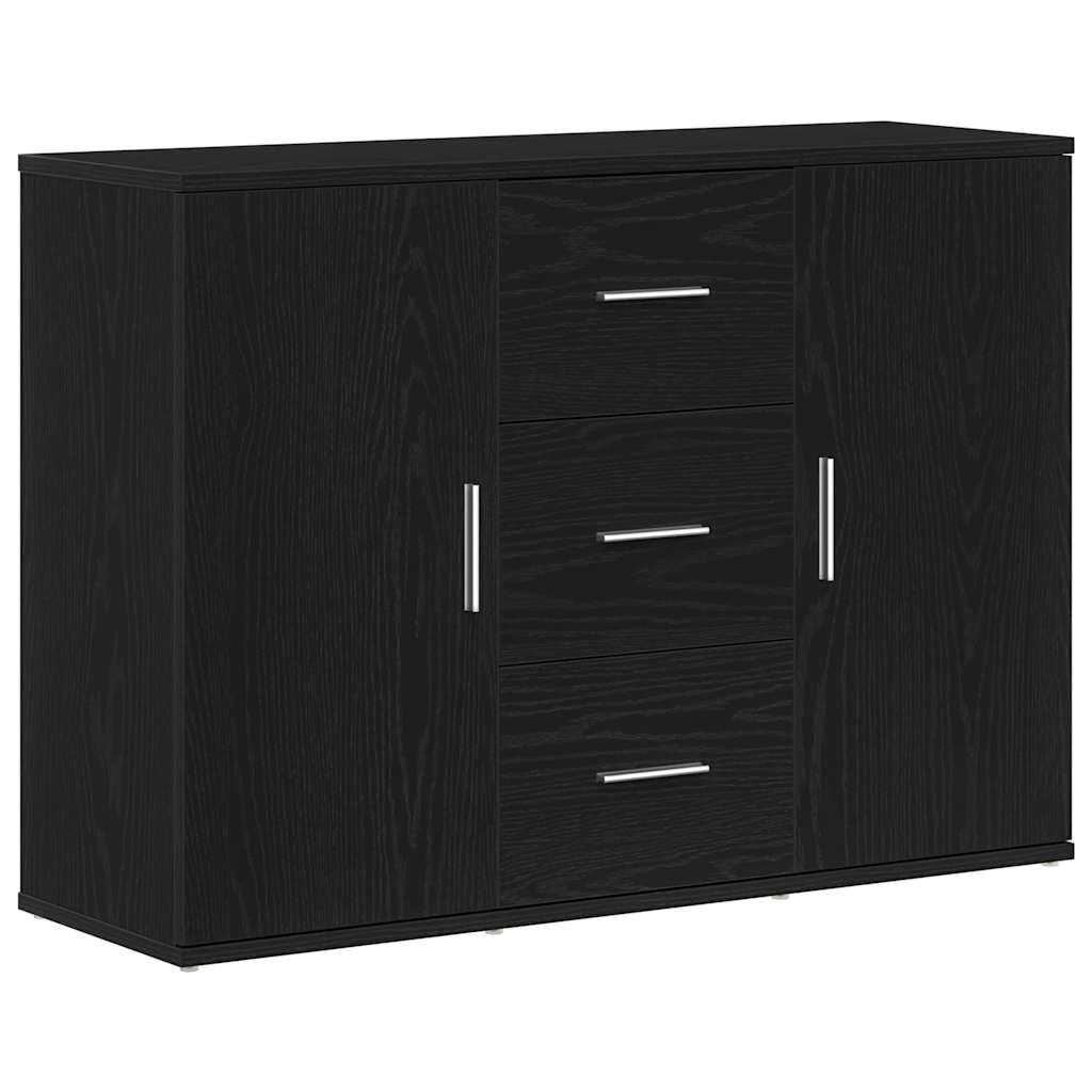 Komoda crni hrast 91x29,5x65 cm konstruirano drvo