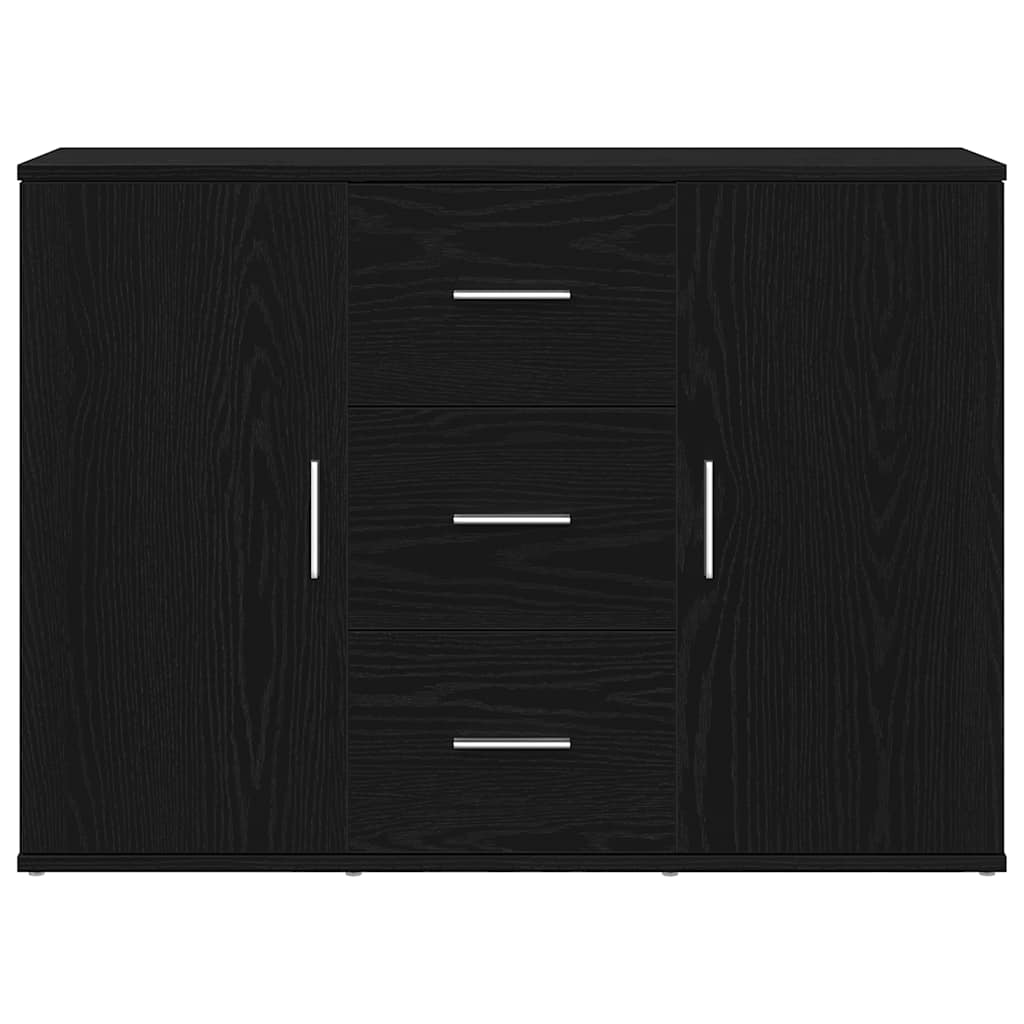 Komoda crni hrast 91x29,5x65 cm konstruirano drvo