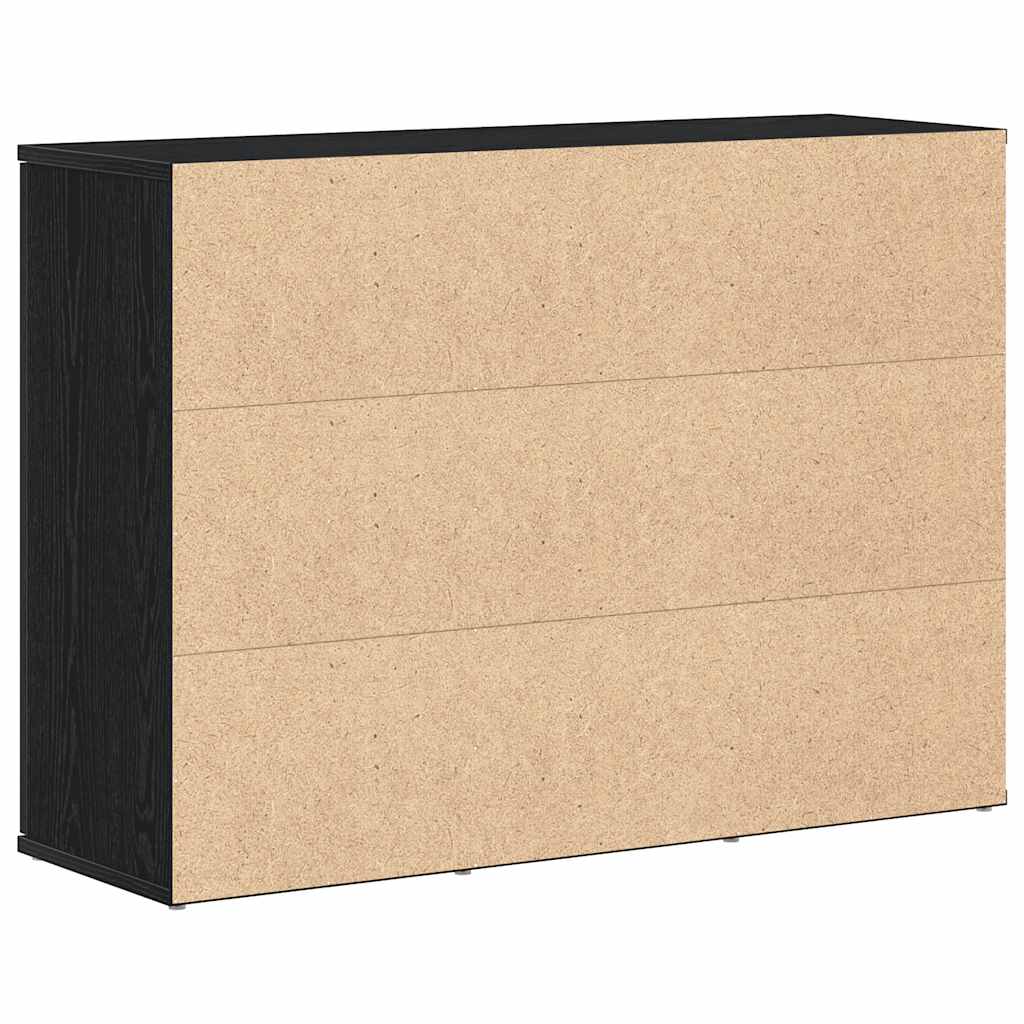 Komoda crni hrast 91x29,5x65 cm konstruirano drvo