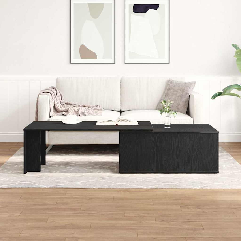 Kava Stol Crni hrast 150 x 50 x 35 cm Konstruirano drvo