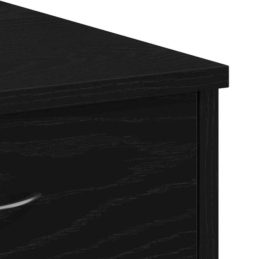 Stol s ladicama Crni hrast 80 x 40 x 75 cm Konstruirano drvo