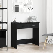 Stol s ladicama Crni hrast 80 x 40 x 75 cm Konstruirano drvo
