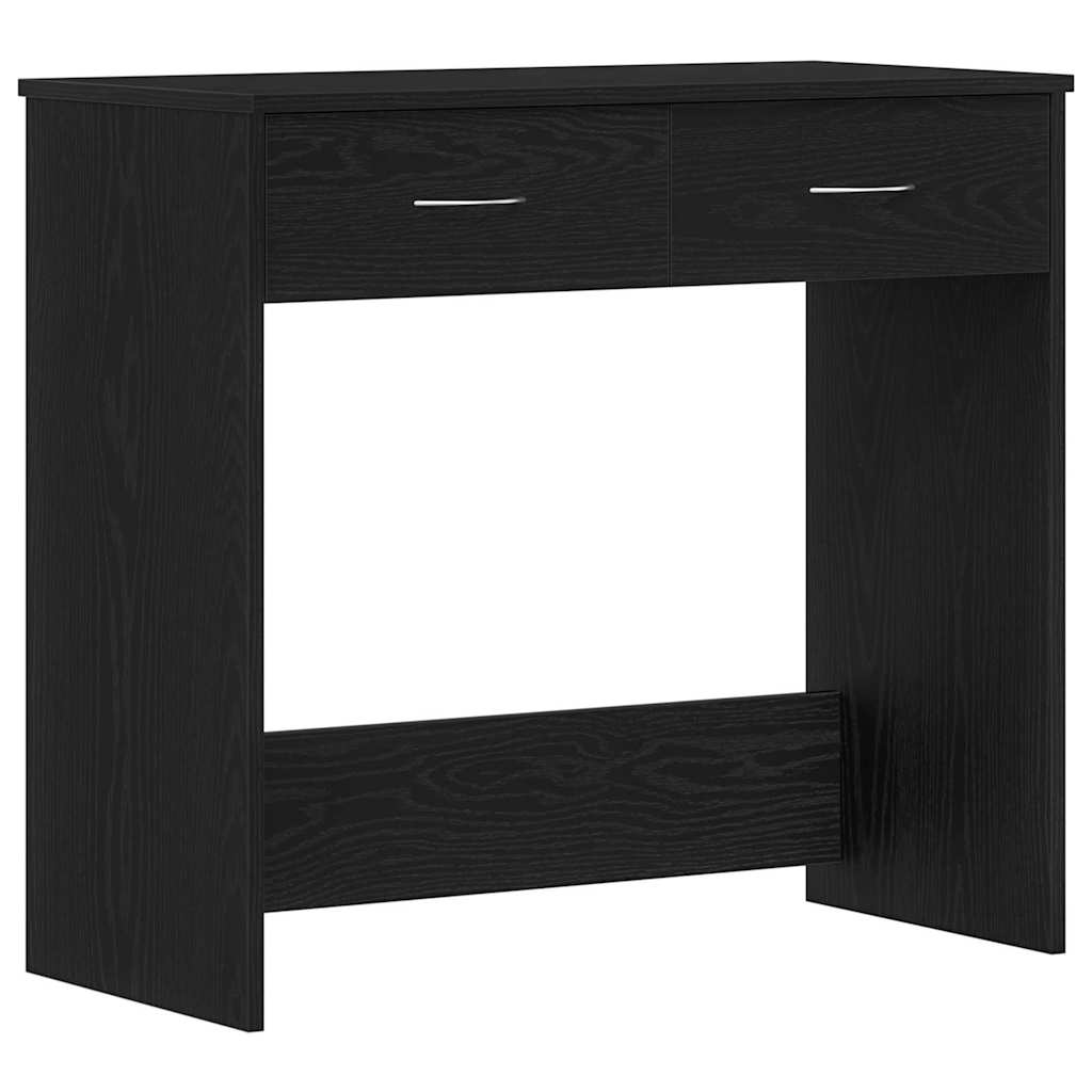 Stol s ladicama Crni hrast 80 x 40 x 75 cm Konstruirano drvo