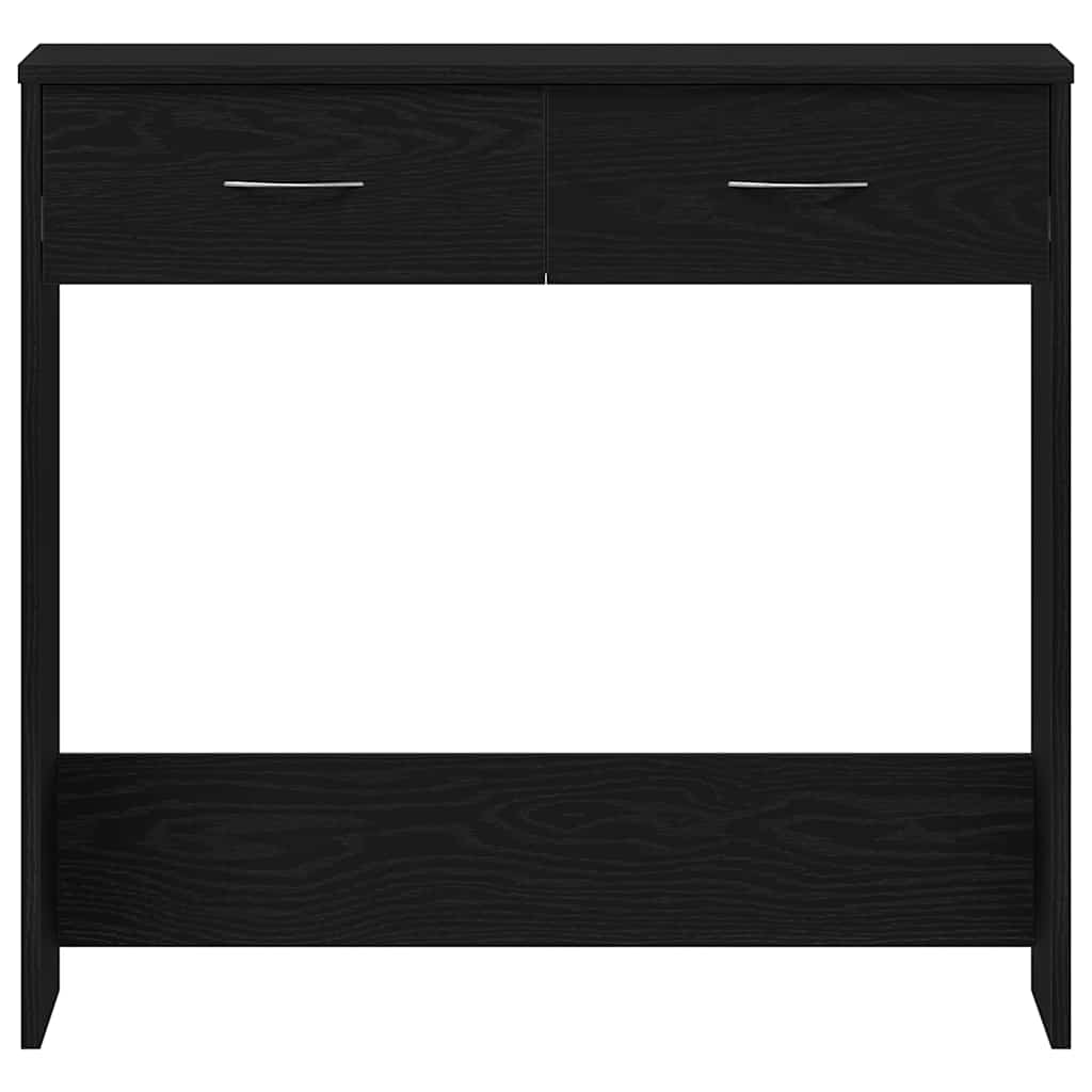 Stol s ladicama Crni hrast 80 x 40 x 75 cm Konstruirano drvo