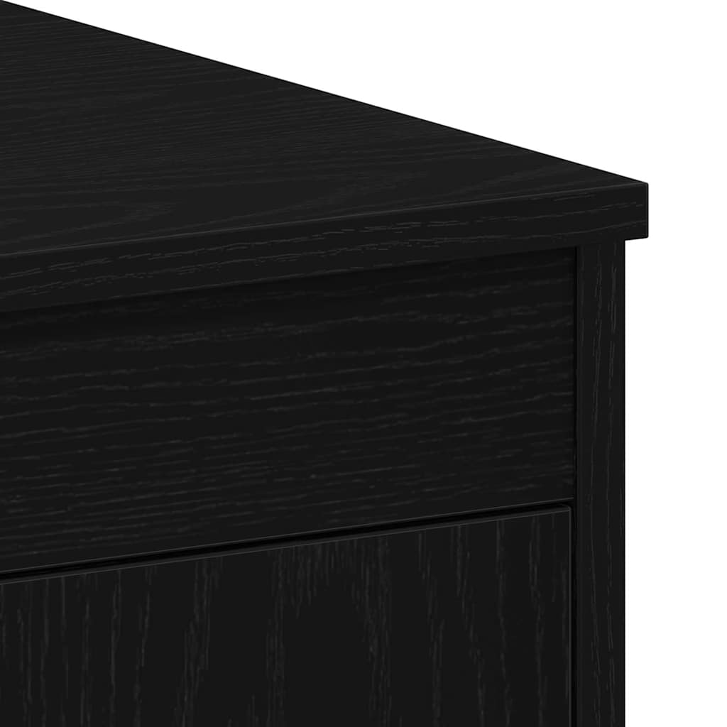 Stol s pohranom Crni hrast 100 x 50 x 76 cm Konstruirano drvo