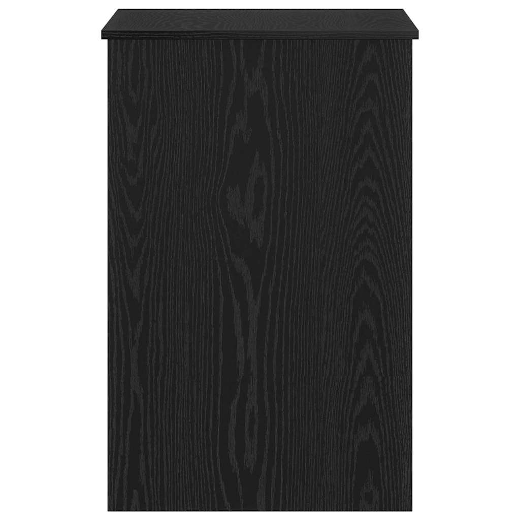 Stol s pohranom Crni hrast 100 x 50 x 76 cm Konstruirano drvo