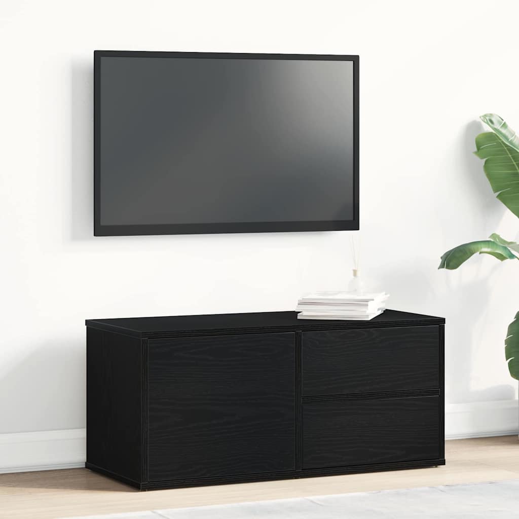 TV ormar Crni hrast 80 x 34 x 36 cm Konstruirano drvo