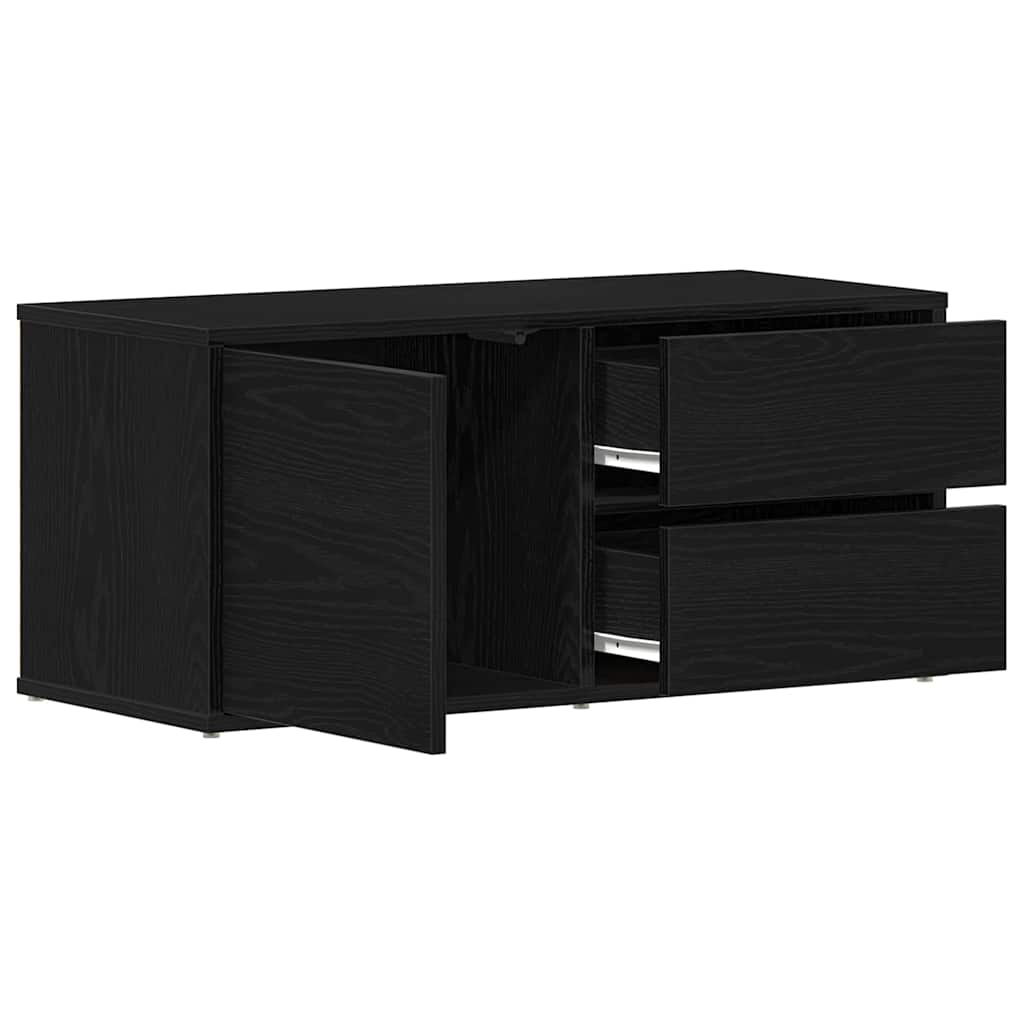 TV ormar Crni hrast 80 x 34 x 36 cm Konstruirano drvo