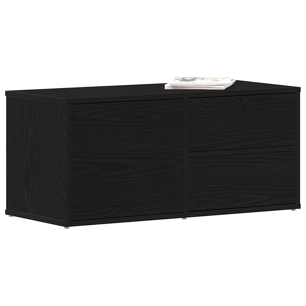 TV ormar Crni hrast 80 x 34 x 36 cm Konstruirano drvo