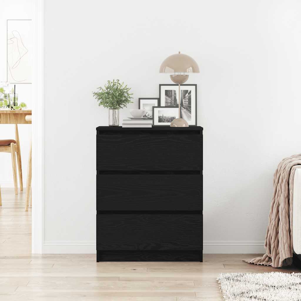 Komoda crni hrast 60x35x76 cm Inženirsko drvo