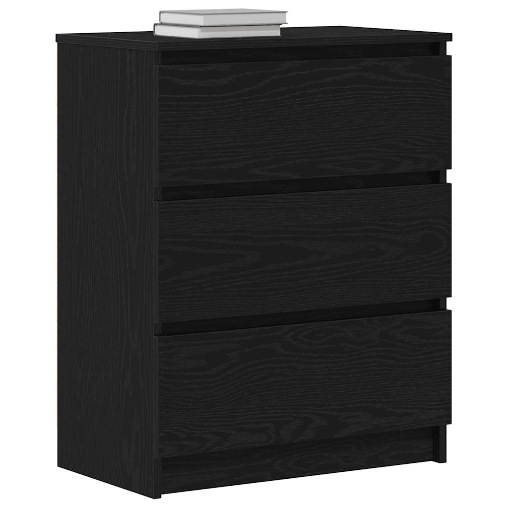 Komoda crni hrast 60x35x76 cm Inženirsko drvo