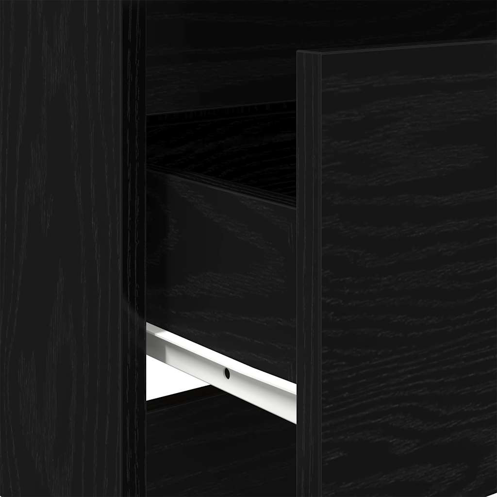 Komoda crni hrast 60x35x76 cm Inženirsko drvo
