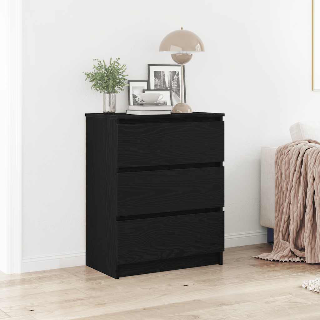 Komoda crni hrast 60x35x76 cm Inženirsko drvo