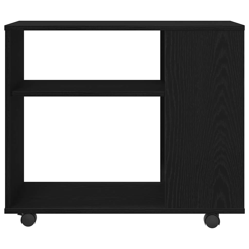 Pomoćni stolić crni hrast 70x35x60 cm inženjerski drvo