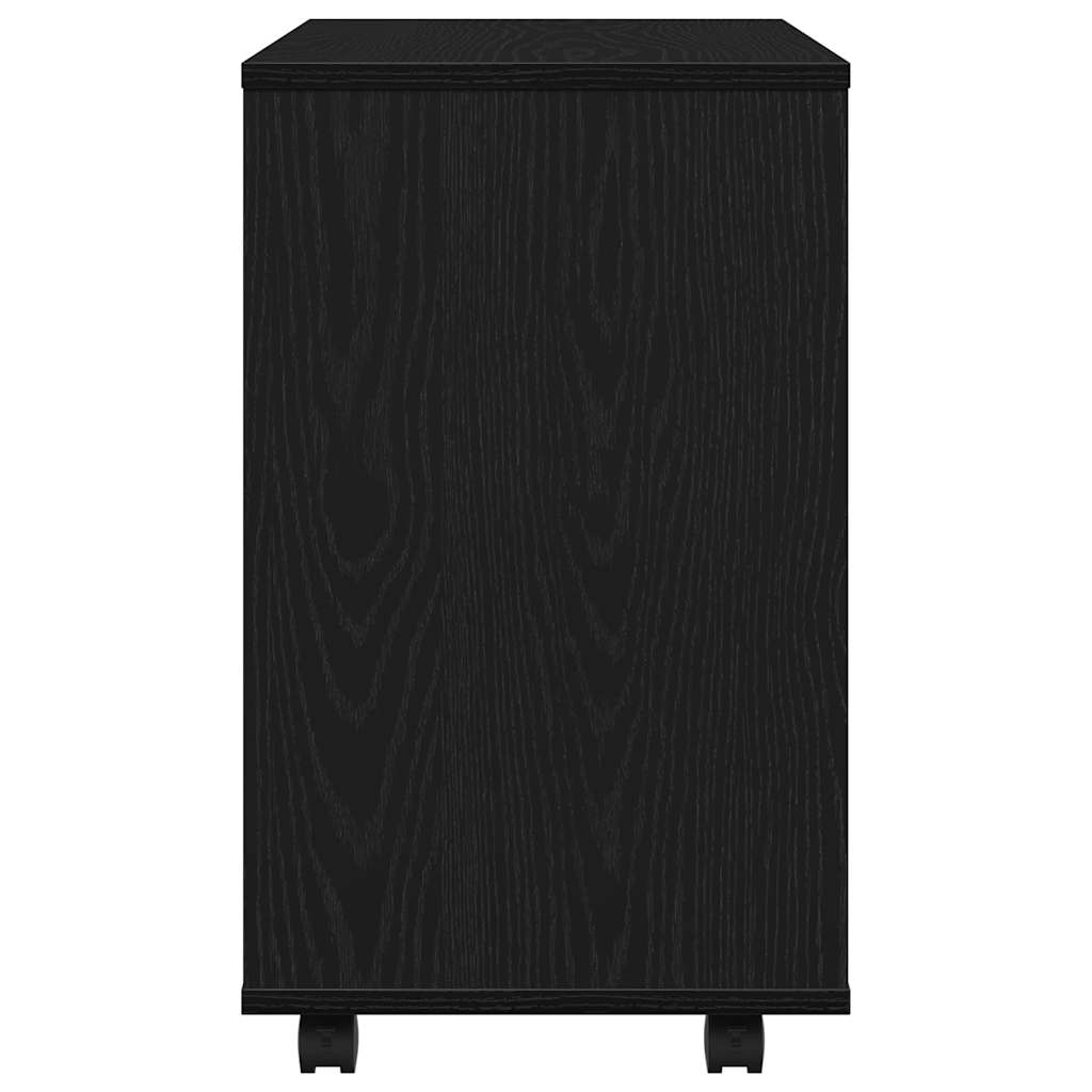 Pomoćni stolić crni hrast 70x35x60 cm inženjerski drvo