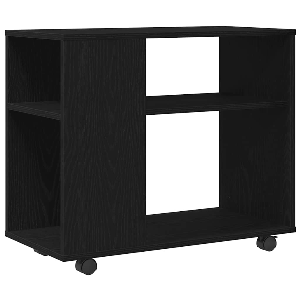 Pomoćni stolić crni hrast 70x35x60 cm inženjerski drvo