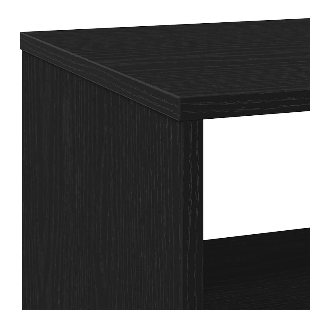 Pomoćni stolić crni hrast 70x35x60 cm inženjerski drvo