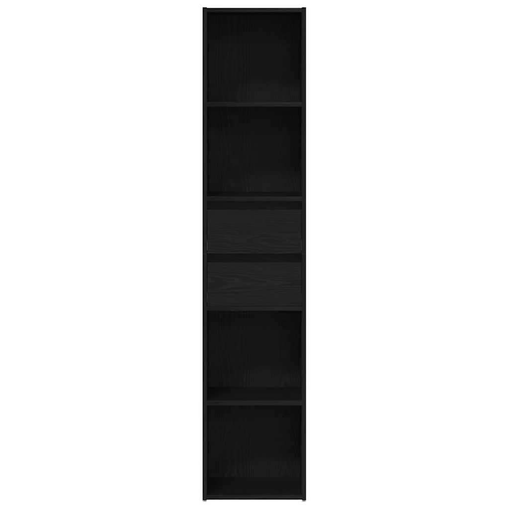 Ormarić za knjige Crni hrast 36 x 30 x 171 cm Konstruirano drvo