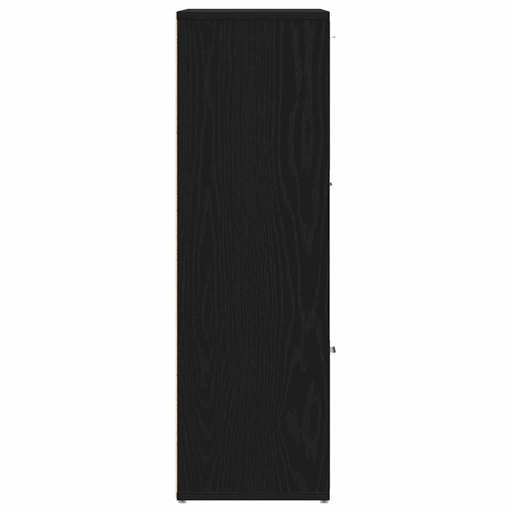 Knjižni ormarić crni hrast 90x28x90 cm inženjerski drvo