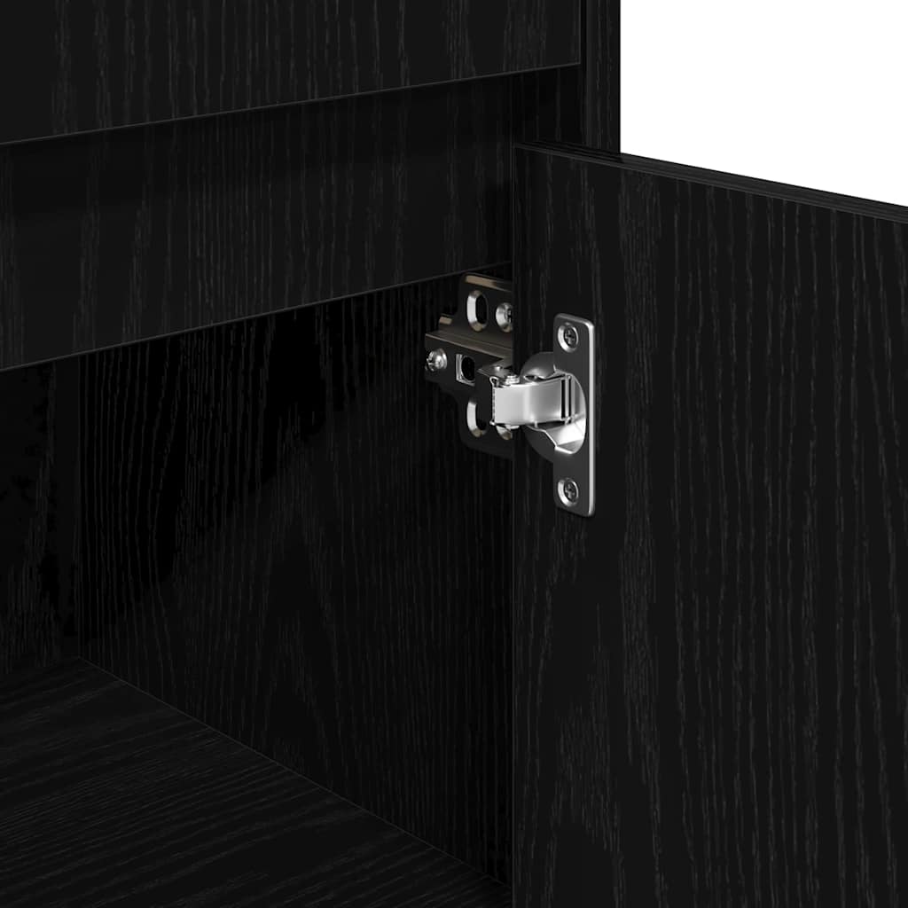 Kupaonski ormar Crni hrast 30 x 30 x 95 cm Konstruirano drvo