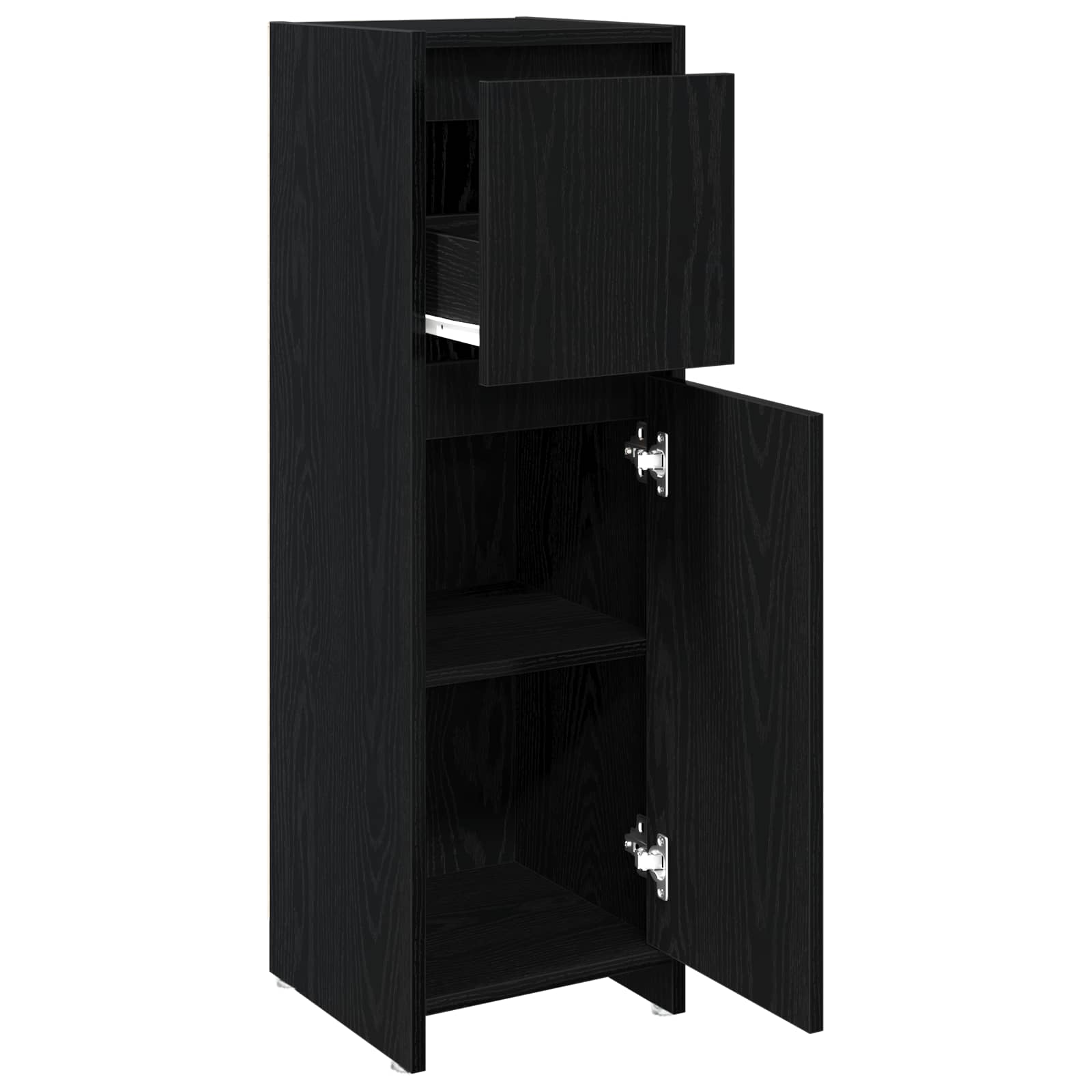 Kupaonski ormar Crni hrast 30 x 30 x 95 cm Konstruirano drvo