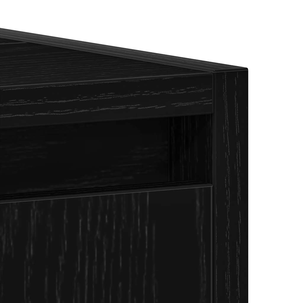 Kupaonski ormarić crni hrast 60x33x60 cm izrađeno drvo