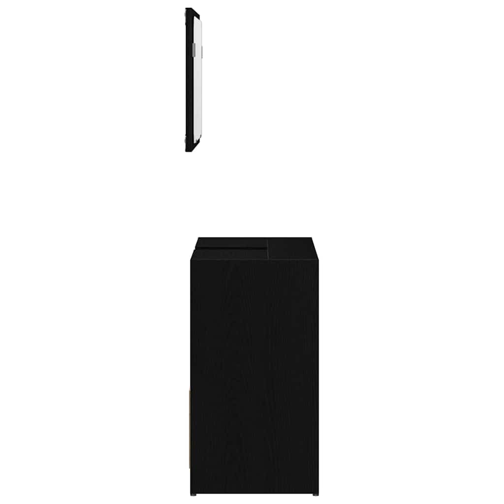 Kupaonski ormar Crni hrast 60 x 33 x 60 cm Konstruirano drvo