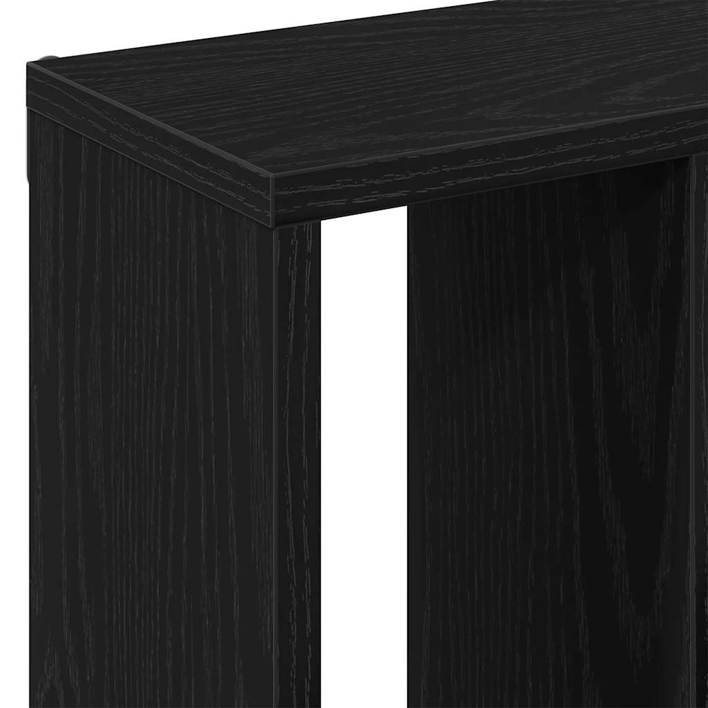 Zidna polica crni hrast 45x16x45 cm inženjerski drvo