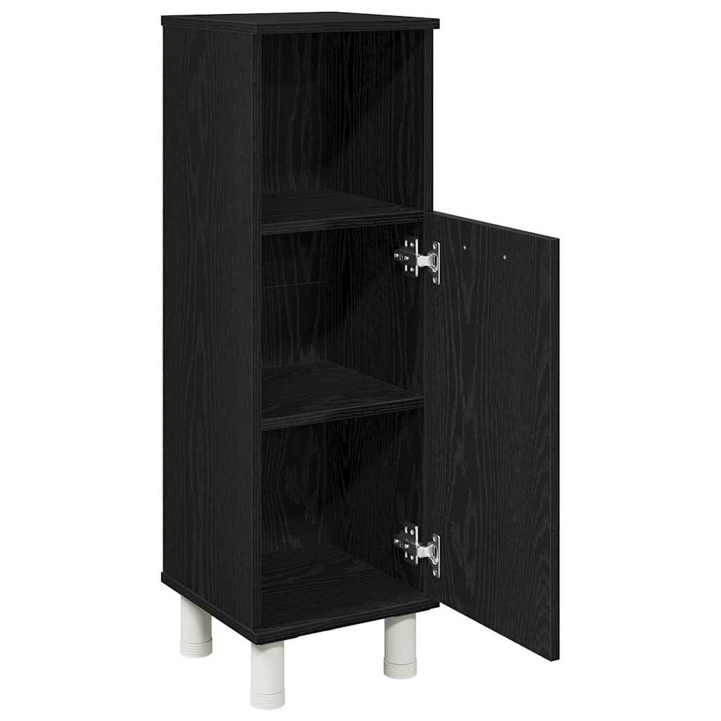 Kupaonski ormar Crni hrast 30 x 30 x 95 cm Konstruirano drvo