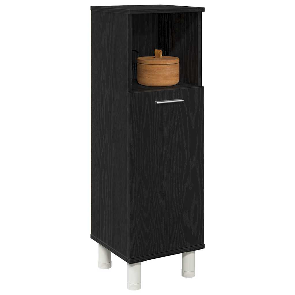 Kupaonski ormar Crni hrast 30 x 30 x 95 cm Konstruirano drvo