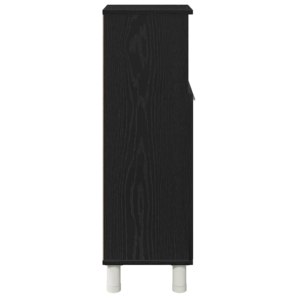 Kupaonski ormar Crni hrast 30 x 30 x 95 cm Konstruirano drvo