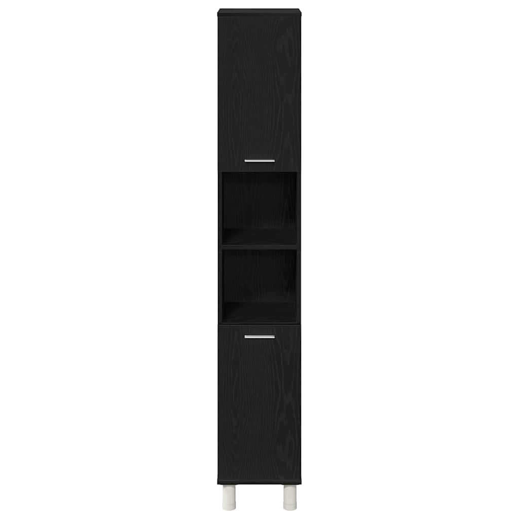 Kupaonski ormar Crni hrast 30 x 30 x 179 cm Konstruirano drvo