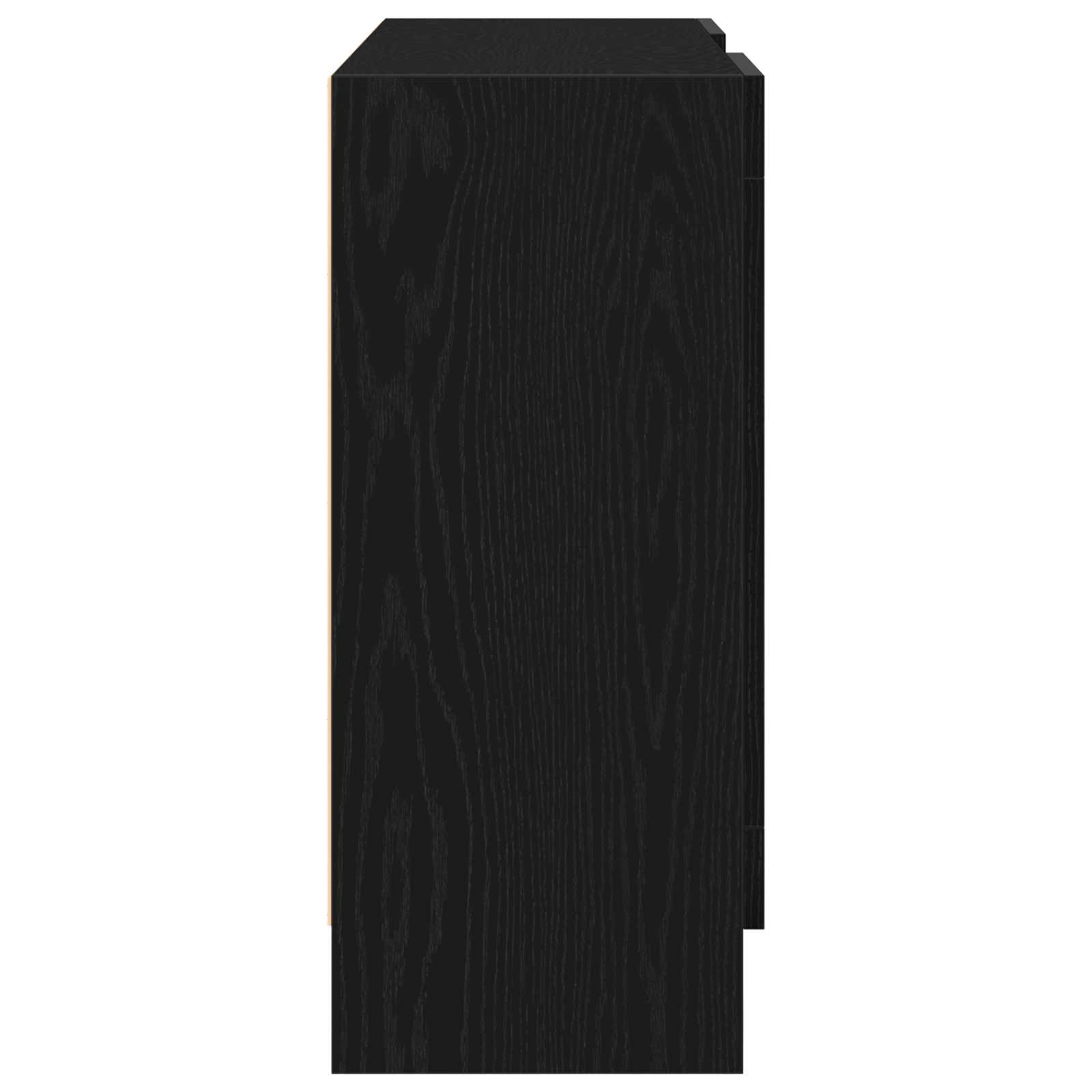 Kreveta Crni hrast 120 x 30,5 x 70 cm Konstruirano drvo