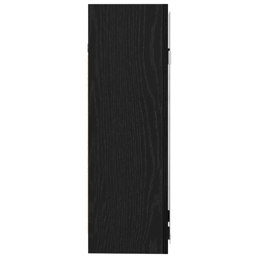 Kupaonski ormar s ogledalom Crni hrast 62,5 x 20,5 x 64 cm