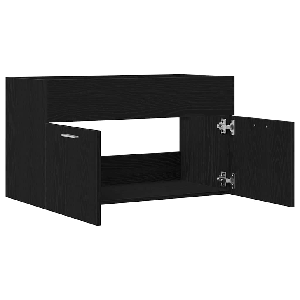 Ormarić za umivaonik Zidne Crni hrast 38,5 x 100 x 46 cm