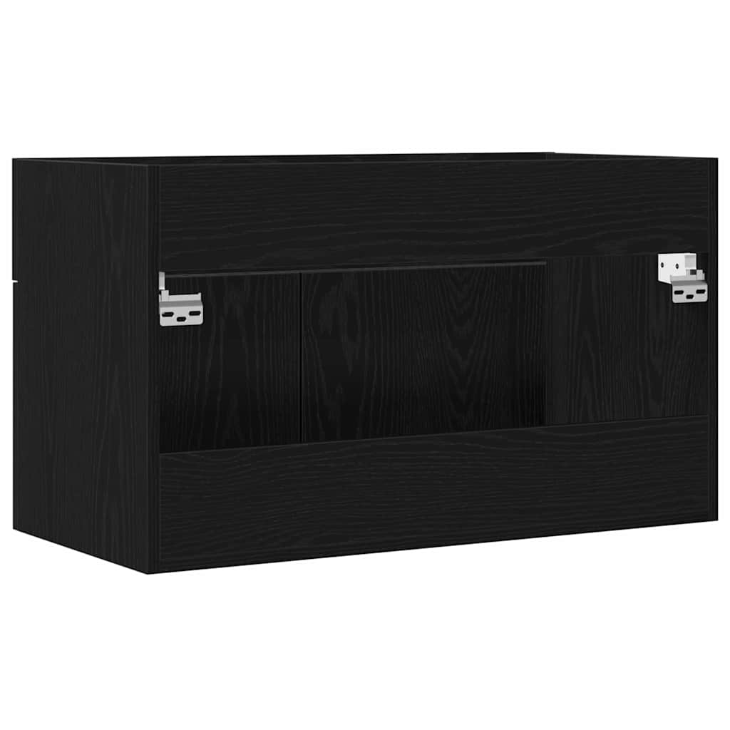 Ormarić za umivaonik Zidne Crni hrast 38,5 x 100 x 46 cm