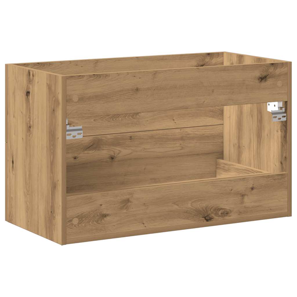 Ormarić za umivaonik u kupaonici Artisan hrast 80x38,5x48 cm Konstruirano drvo