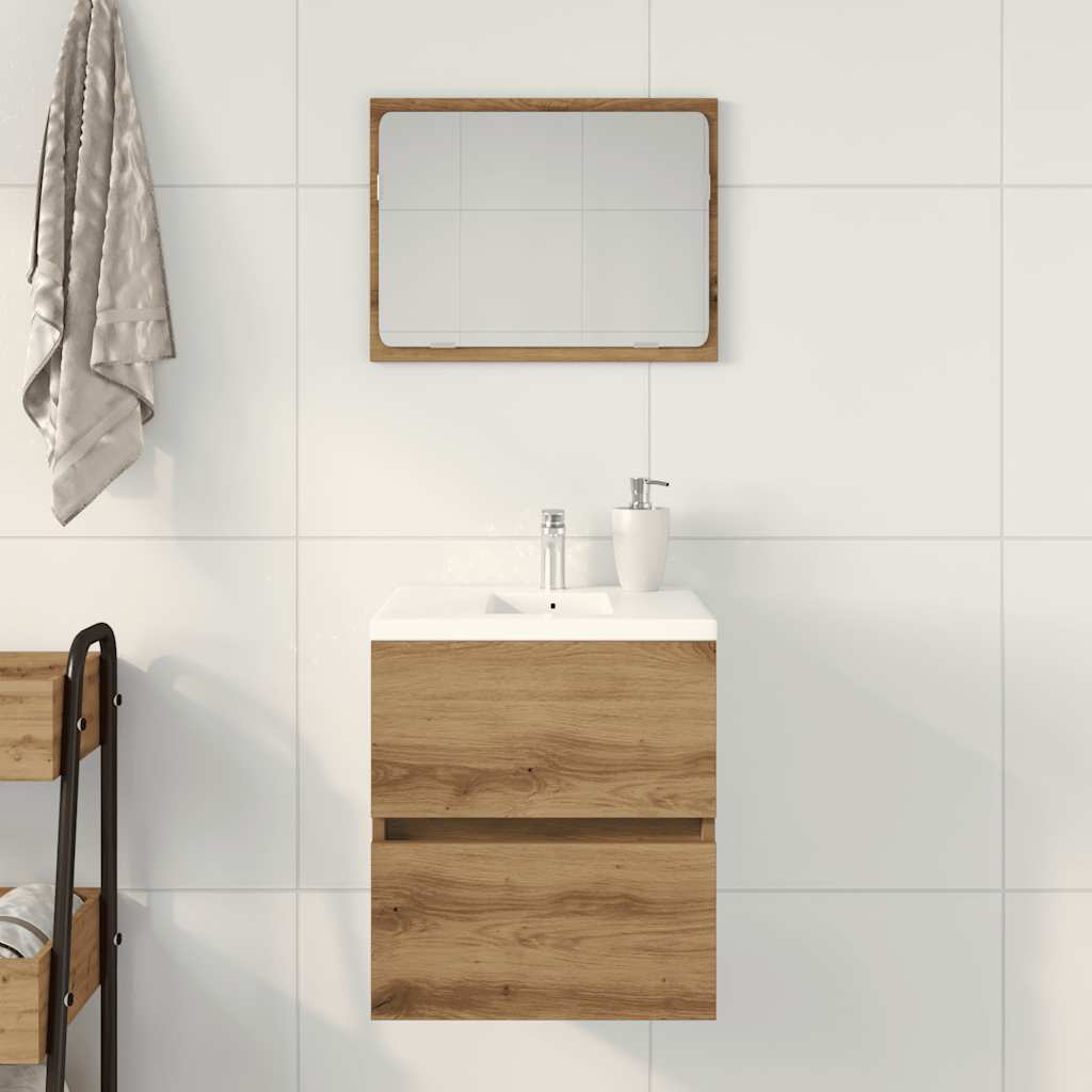 Ormarić za umivaonik u kupaonici Artisan hrast 41x38,5x45 cm Konstruirano drvo
