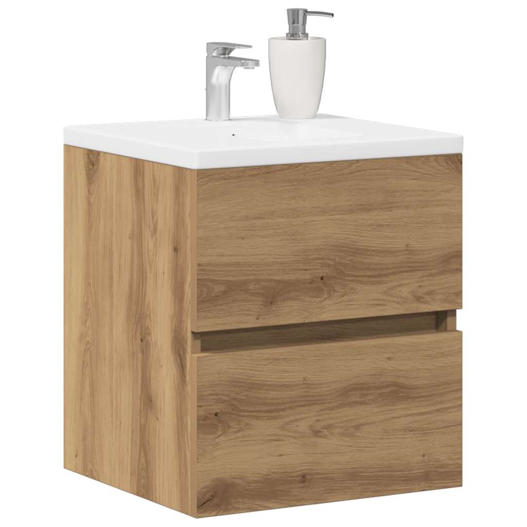 Ormarić za umivaonik u kupaonici Artisan hrast 41x38,5x45 cm Konstruirano drvo