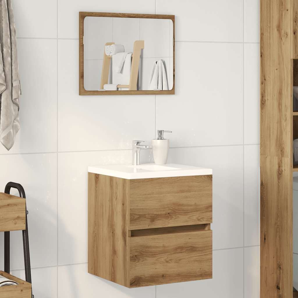 Ormarić za umivaonik u kupaonici Artisan hrast 41x38,5x45 cm Konstruirano drvo