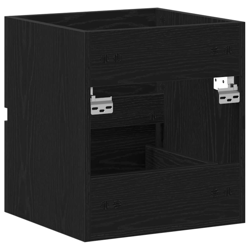 Ormarić za umivaonik u kupaonici crni hrast 41x38,5x45 cm inženjerski drvo