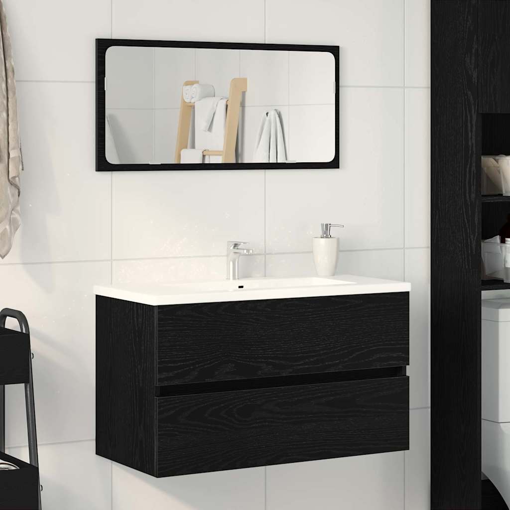 Kupaonski ormarić za sudoper Crni hrast 80 x 38,5 x 45 cm