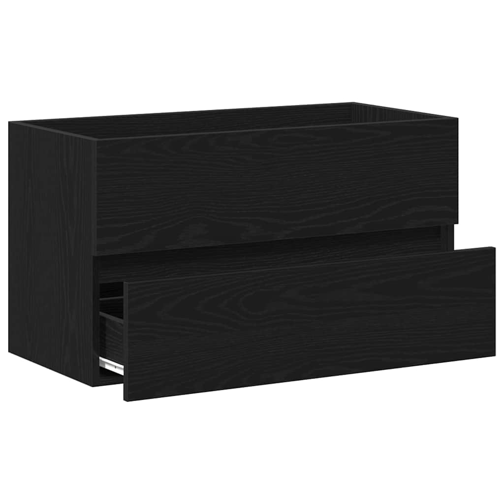 Kupaonski ormarić za sudoper Crni hrast 80 x 38,5 x 45 cm