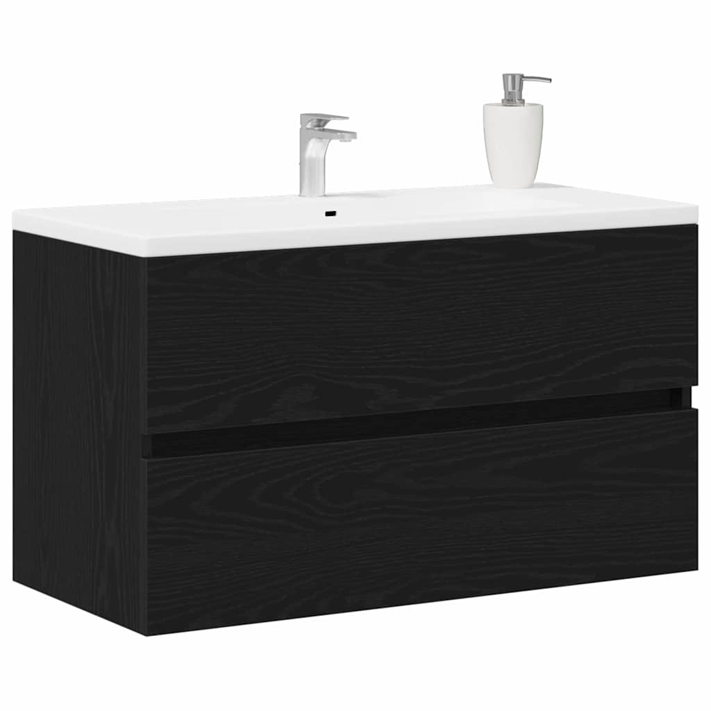 Kupaonski ormarić za sudoper Crni hrast 80 x 38,5 x 45 cm